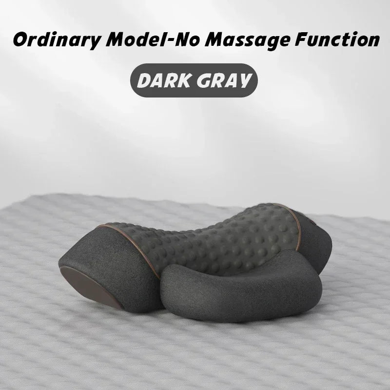 Electric Massager Cervical Pillow Hot Compress Vibration Massage Neck Traction Relax Sleeping Memory Foam Pillow Spine Support