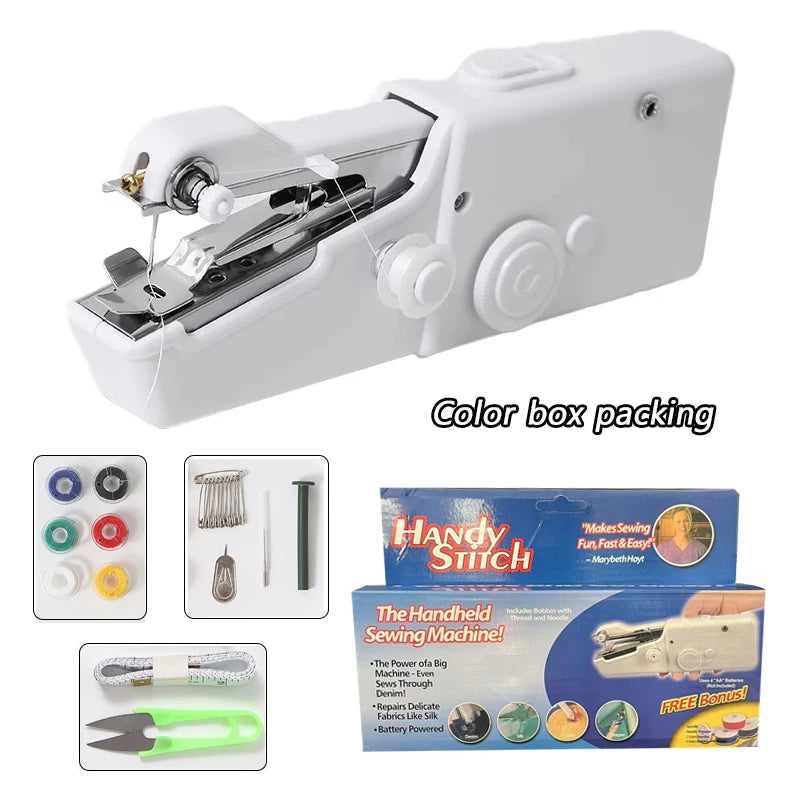 Electric Sewing Machine Mini Handheld Automatic Sewing Machine DIY Manual Tailoring Tool