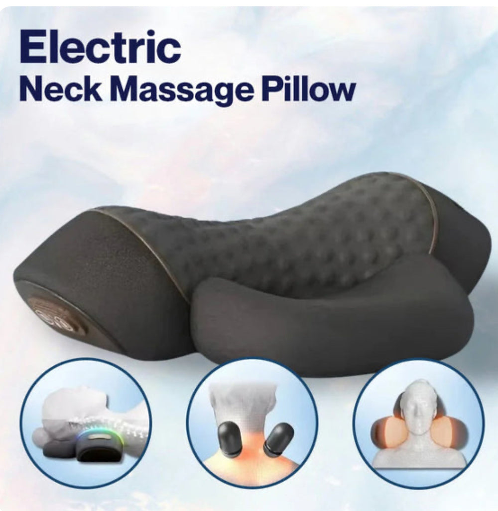 Electric Heated Neck Massager Pillow