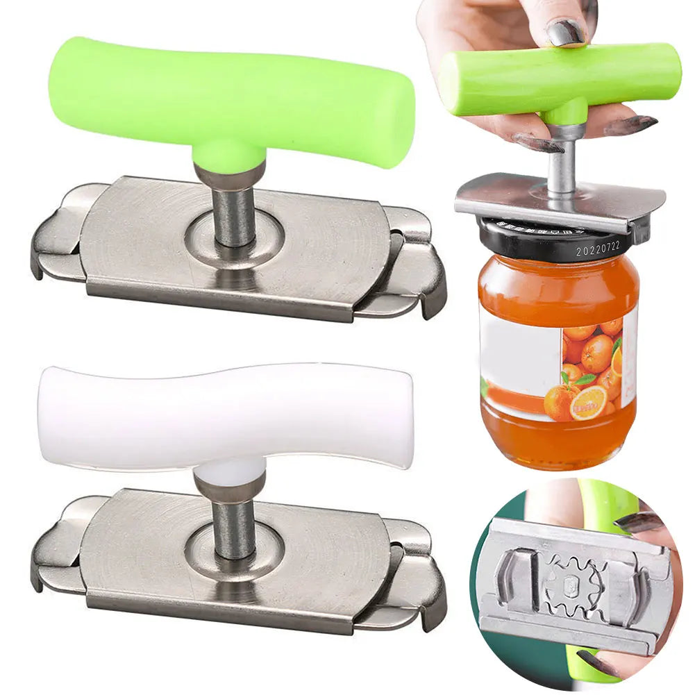 Stainless Steel Can Opener Labor-Saving Unscrew Lid Multifunctional Opener Home Adjustable Rotating Bottle Opener Kitchen Tools