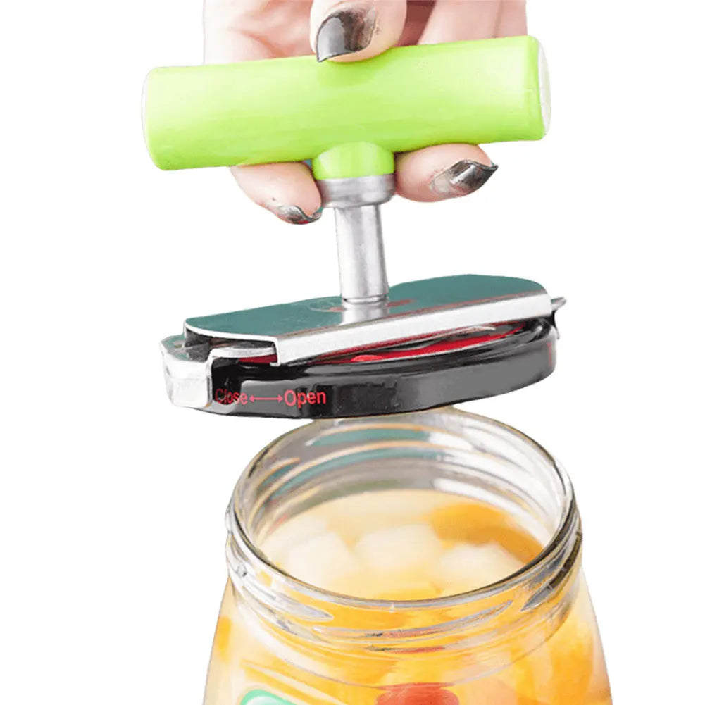 Stainless Steel Can Opener Labor-Saving Unscrew Lid Multifunctional Opener Home Adjustable Rotating Bottle Opener Kitchen Tools