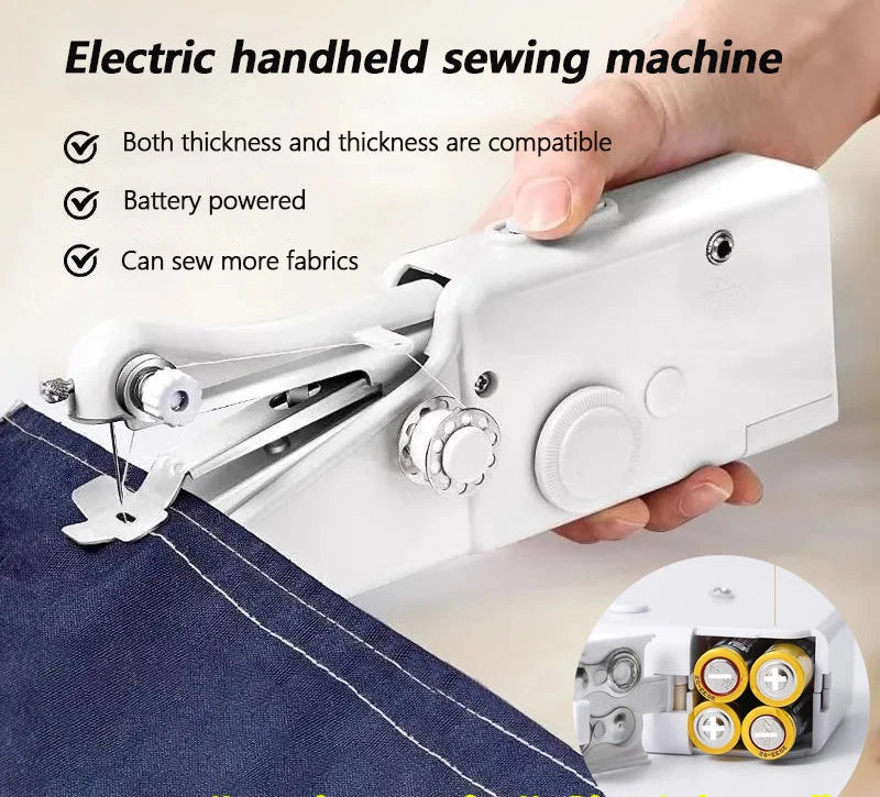 Electric Sewing Machine Mini Handheld Automatic Sewing Machine DIY Manual Tailoring Tool
